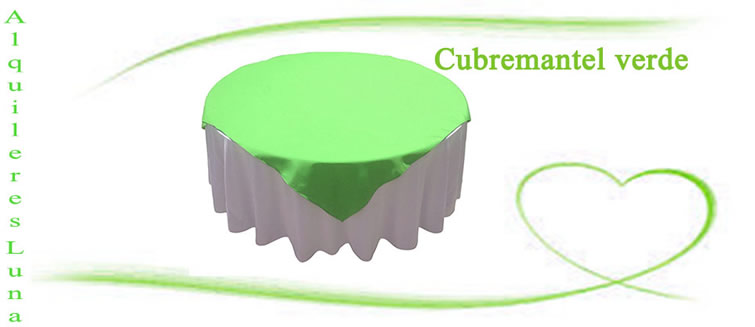 cubre-mantel-verde